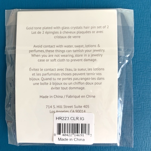 🆕 Gold Plated Hair Pin Set By Ettika - Picture 5 of 5